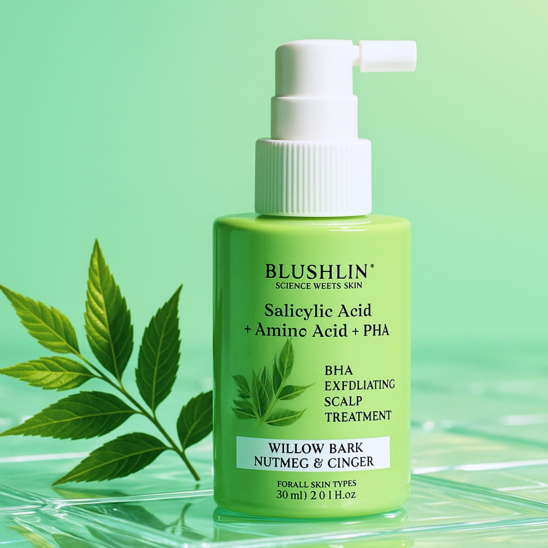 Blushlin 2% Salicylic Acid for Dandruff & Itchy Scalp | Controld dermatitis and oil buildup