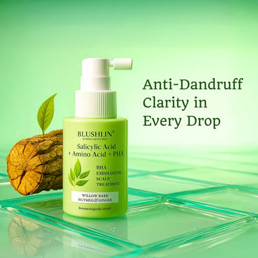 Blushlin 2% Salicylic Acid for Dandruff & Itchy Scalp | Controld dermatitis and oil buildup