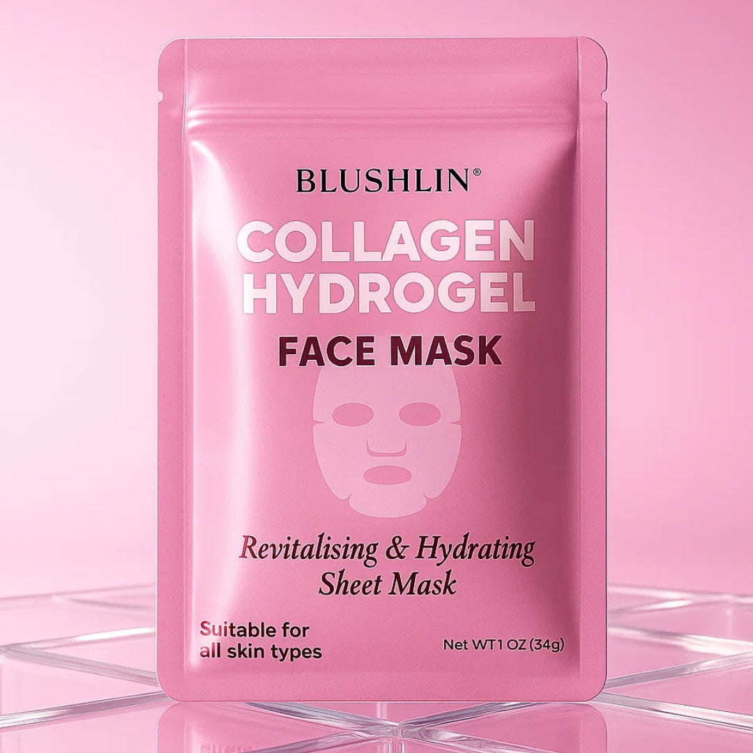 Korean Collagen Hydrogel Face Mask – Anti-Aging, Hydrating & Firming Sheet Mask for Plump, Radiant Skin