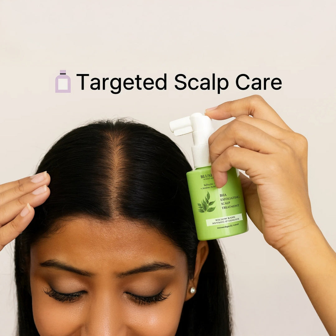 Blushlin 2% Salicylic Acid for Dandruff & Itchy Scalp | Controld dermatitis and oil buildup