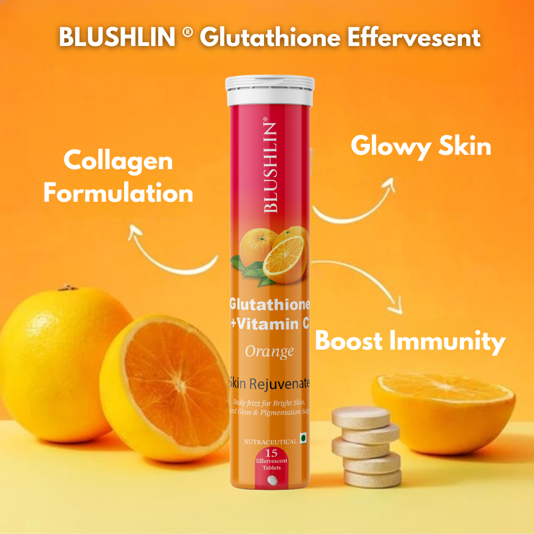 Glutathione Effervescent Tablets With Vitamin C For Skin Brightening | Sugar-Free