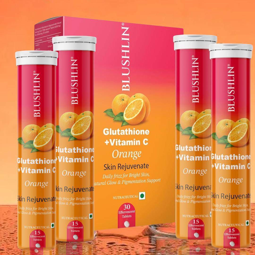 Glutathione Effervescent Tablets With Vitamin C For Skin Brightening | Sugar-Free
