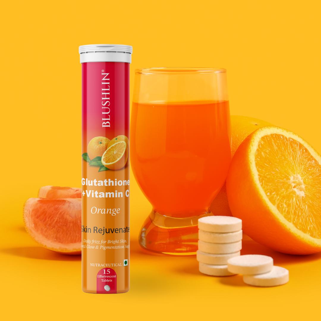 Glutathione Effervescent Tablets With Vitamin C For Skin Brightening | Sugar-Free