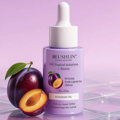 Blushlin 5% Minoxidil - Hair Growth Serum for Men | With Rosemary Oil