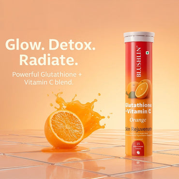 Glutathione Effervescent Tablets With Vitamin C  For Skin Brightening | Sugar-Free