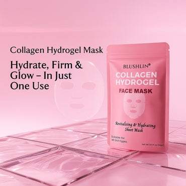 Korean Collagen Hydrogel Face Mask – Anti-Aging, Hydrating & Firming Sheet Mask for Plump, Radiant Skin