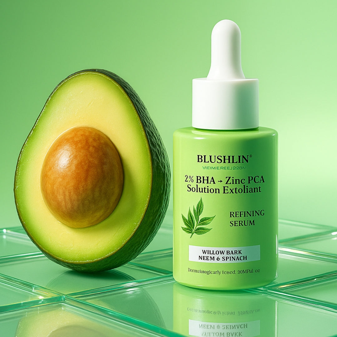 Blushlin Salicylic Acid Serum 2% with Neem, Tea Tree & Ceramidine | Fights Acne, Clears Blackheads, Controls Oil