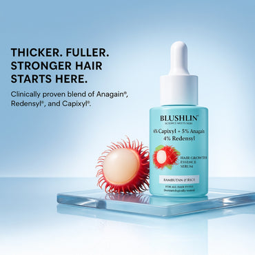 Blushlin Hair Growth Serum with Rosemary & Biotin | Strengthens Roots & Boosts Growth