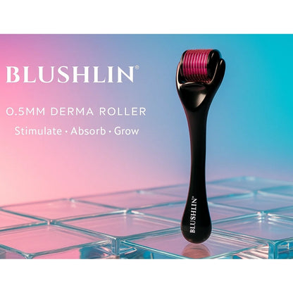 Derma Roller For Hair Growth 0.5 mm | 540 Titanium Needles | For Activates Hair Follicles, Hair Fall & Hair Thickening