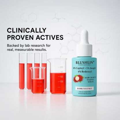 Blushlin Hair Growth Serum with Rosemary & Biotin | Strengthens Roots & Boosts Growth